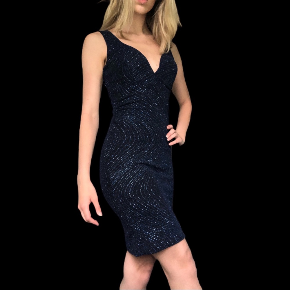 Navy Blue Cocktail Dress